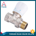 two way mixing valve plastic handle thermostatic radiator pipe thread connection brass temperature control valve in OUJIA